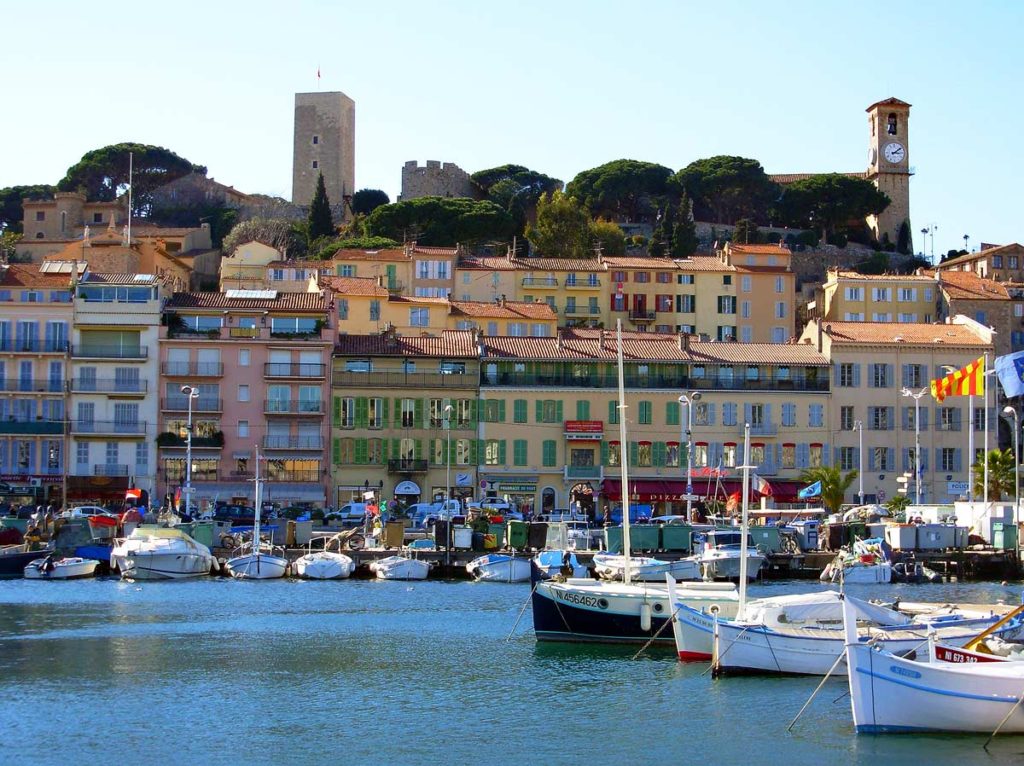The port of Cannes where I knew I had finally achieved my dreams of travel.