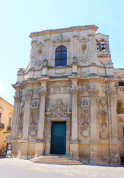One of many ornate churches in the town of Lecce.