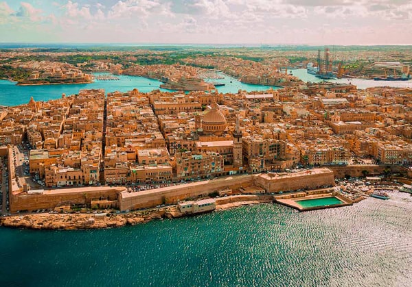 Beautiful Malta from above. There are so many towns to visit.